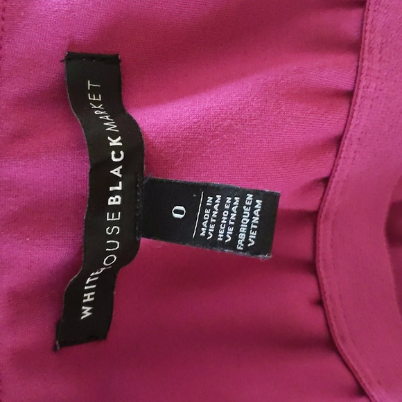 WHITE HOUSE BLACK MARKET OFF THE SHOULDER TIERED TOP SIZE 0 - Picture 5 of 5